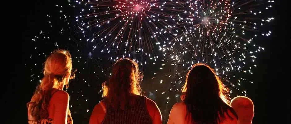 Noblesse Yachts Private Firework on a Corporate Yacht Charter