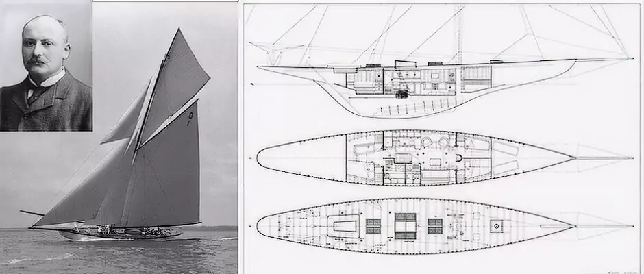 William Fife Mariska yacht 1908